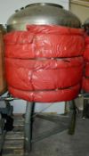1 x Commercial Brewers Fermenting Vessel With External Cooling Pipes - 1,000 Litre Capacity -