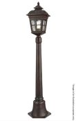 1 x Pompeii Brown Stone Aluminium IP44 Outdoor Post Light - Ex Display Stock - CL298 - Ref: J189 - L