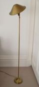 1 x Designer Distressed Brass Finish Floor Lamp With 10.5