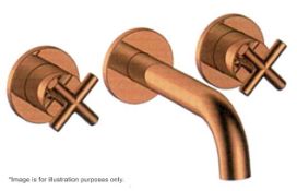 1 x Utopia Bathrooms LIBERTINE Three Hole Wall-Mounted BATH Mixer (PL70008)