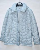 1 x Steilmann Kirsten Womens Quilted Winter Coat - Features Removable Hood - Size 12 - Colour: Pale