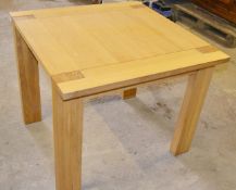 1 x Sturdy Square Wooden Table - Dimensions: 90 x 90 x 76cm - Ref: IT554 - CL403 - Location: