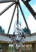 1 x Antique 19th Century Baccarat Chandelier - CL324 - Location: Bowden WA14 - No VAT on the hammer