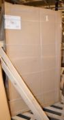 1 x Wetroom Glass Shower Panel 1000 And Wall Profile - New / Unused Sealed Stock - Dimensions: 1100