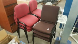 1 x Collection of Office Furniture - Includes 9 x Office Chairs, 3 x Fans and Filing Cabinet With