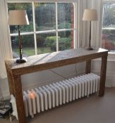 1 x Rattan Effect Console Table - 152 x 43 x 82(h) cm - CL325 - Location: Bowden WA14 - No VAT on