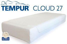 1 x TEMPUR Cloud Deluxe 27 Mattress - Dimensions: 150 x 200 x 27 - Ref: 3598202 P2/18 - CL087 - Loca