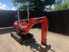 2013 KUBOTA U10-3 0.8 TON DOOR WAY MICRO MINI DIGGER