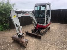 2009 TAKEUCHI TB016 CAB 1.6 TON MINI DIGGER