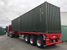 High Cube Green 20' Foot Storage Shipping Container 9'6