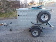 Towable diesel engine Hot pressure washer steam cleaner