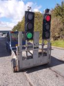 SRL traffic lights LED radio traffic lights light multiphase trailer battery dc