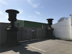 Large Cast Iron Urns