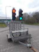 Pike traffic lights LED radio traffic lights light XL trailer battery