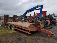 Herbst low loader with hiab