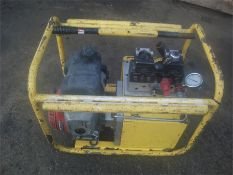 Powerteam Petrol / Hydraulic Pump Ram Cylinder Jack 700bar 10000psi