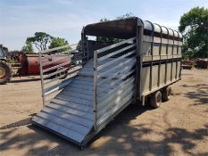 12ft ifor williams cattle trailer sheep trailer fully loaded
