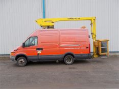 2006 Iveco cherry picker diesel access platform scissor lift 12.8m van mount