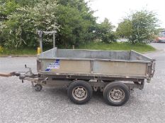 Ifor Williams TT85G tipping trailer tipper bed flat LED lights new brakes 8x5 ft