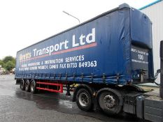 2005 SDC curtain side curtainsider trailer