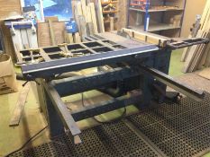 Large English table saw with traveller by Danckaerts 5kw Motor