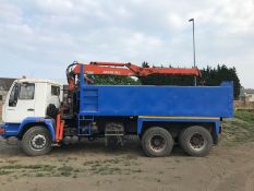 Man 6X4 Tipper Hiab Crane