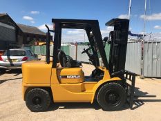 CAT 3.5 Tonne Diesel Forklift, 4.7 Metre Triple Mast, Side Shift