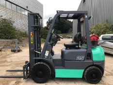 Artison 2.5 Tonne LPG Forklift, 4.8 Metre Container Spec Triple Mast, Year 2012