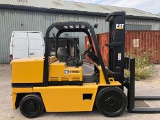 CAT 7.0 Tonne Compact Diesel Forklift, 2.4 Metre Lift, Low Hours, New H&S Cert