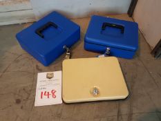 3 x Lockable Boxes