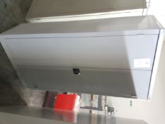 Lockable steel Cupboard with shelves