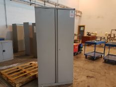Lockable steel Cupboard with shelves