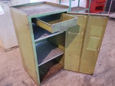 Lockable Steel Cupboard with shelves AND KEY