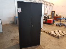 Lockable steel Cupboard with shelves