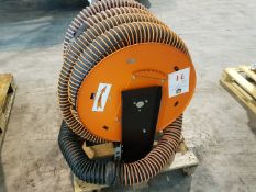 Vehicle Exhaust extraction Pipe on reel