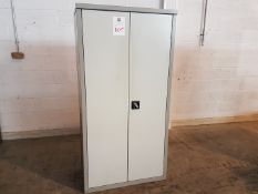 Lockable steel Cupboard with shelves