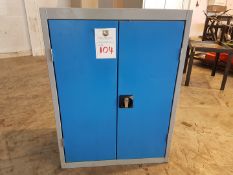 Lockable steel Cupboard with shelves