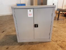 Lockable steel Cupboard with shelves