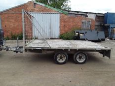 INDESPENSION TRAILER FLAT BED WITH RAMPS
