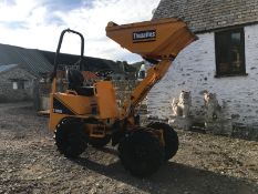 Thwaites 1 Tonne 2015 High Tip Dumper Truck 4X4 Low Hours