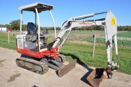 TAKEUCHI TB016 Canopy Mini Excavator / Digger +Q/H