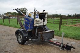 TEREX MBR71 + trailer SINGLE DRUM WALK BEHIND ROLLER