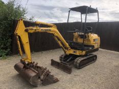 2007 Komatsu 1.5 Ton Mini Digger Excavator