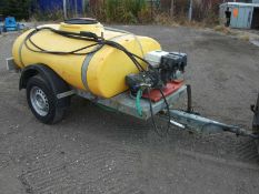 2007 Western 1100 l 250 Gall Honda Bowser Pressure Washer 200 Bar