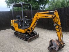 JCB 801.4 1.5 Ton Mini Digger Excavator, 2 Buckets