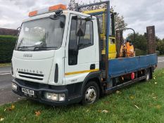 IVECO Euro Cargo Flat Bed Beavertail Plant Recovery Truck