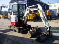 Takeuchi TB23R 2640Kgs Compact Short Tail Swing Mini Excavator (SOL 01484)