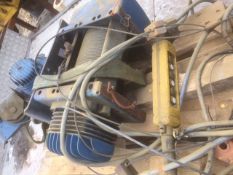 Demag 1 ton Wire Rope Hoist 6 Metre Lift Working