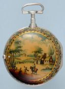 Underpainted Horn Pair Cased Verge