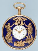 Gold Quarter Repeating Automaton Pocket Watch